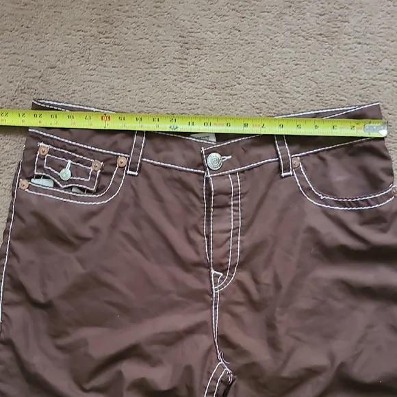 True Religion Brown Flat Front Shorts - Picture 10 of 14